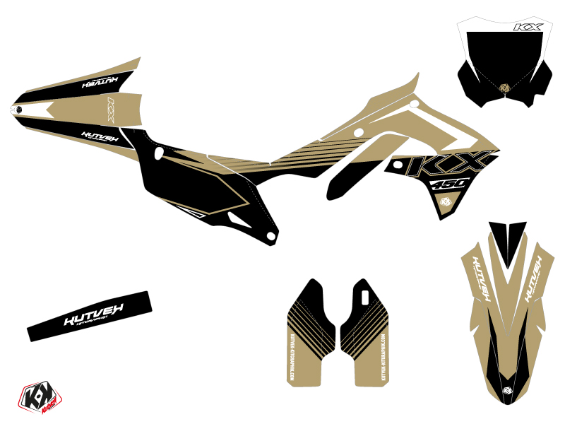 Kit Déco Moto Cross Claw Kawasaki 450 KXF Sable KUTVEK - vue 2