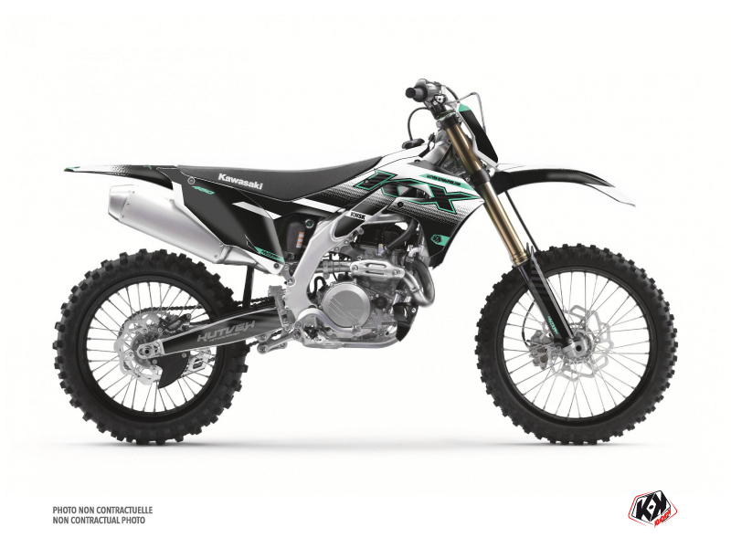 Kit Déco Moto Cross Live Kawasaki 450 KXF Turquoise KUTVEK