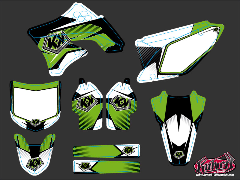 Kit Déco Moto Cross Factory Kawasaki 450 KXF KUTVEK - vue 2