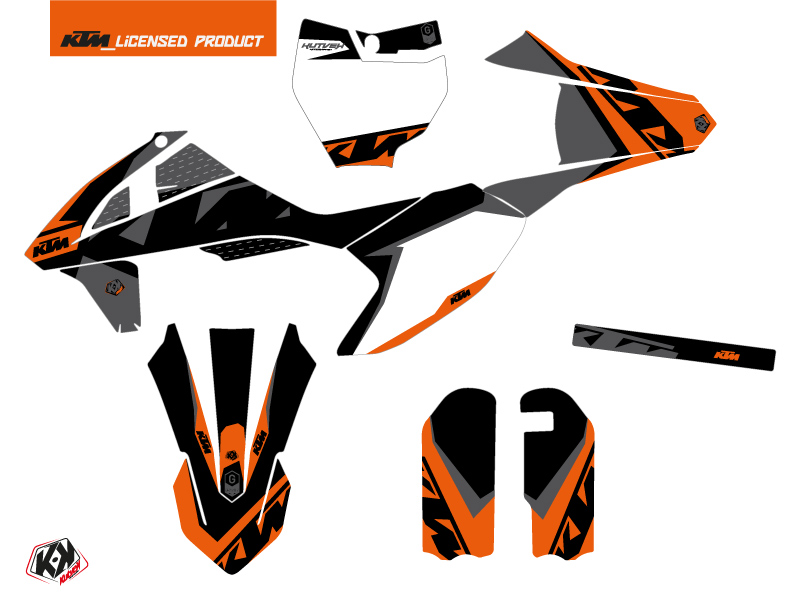 Kit Décoration Moto Cross Gravity KTM 50 SX Orange KUTVEK - vue 2