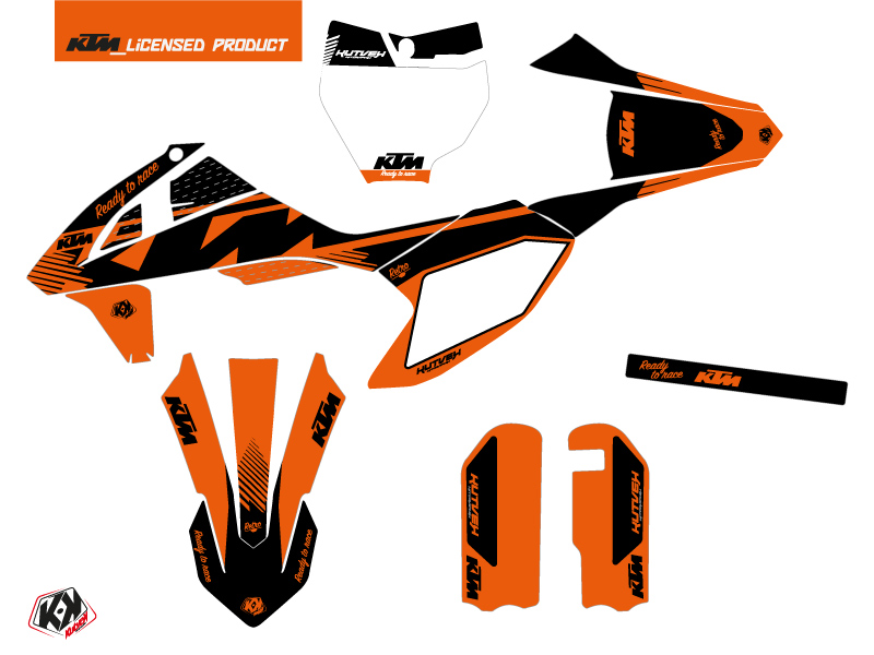 Kit Déco Moto Cross Rétro KTM 50 SX Orange KUTVEK - vue 2