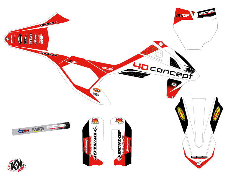 Kit Déco Moto Cross Replica BOS KTM 50 SX - vue 2