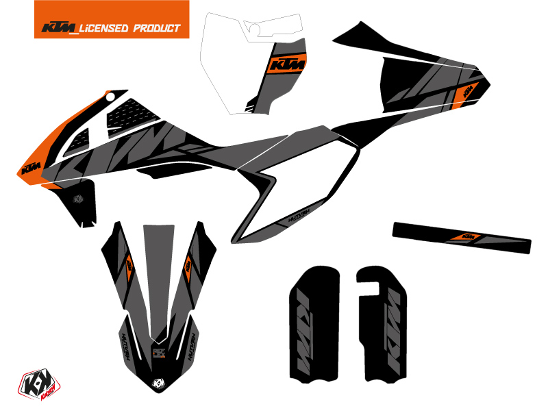 Kit Décoration Moto Cross Réflex KTM 50 SX Noir KUTVEK - vue 2