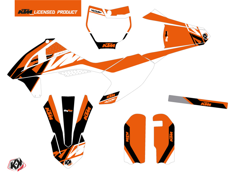 Kit décoration motocross Skyline KTM 50 SX Orange KUTVEK - vue 2