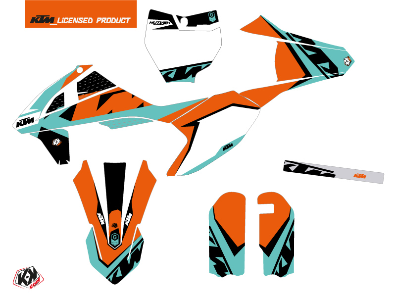 Kit Déco Moto Cross Gravity KUTVEK KTM 50 SX Vert - vue 2
