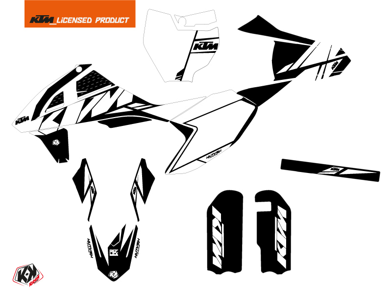 Kit Décoration Moto Cross Reflex KTM 50 SX Blanc KUTVEK - vue 2