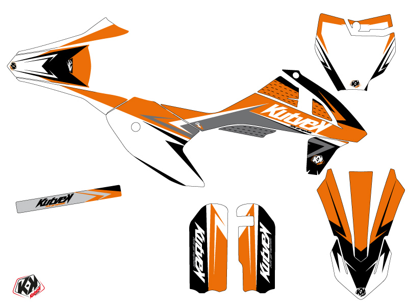 Kit déco moto cross stage KTM 50 SX orange KUTVEK - vue 2