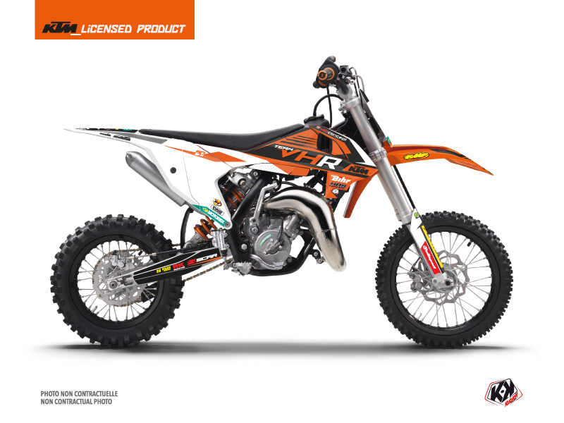 Kit Décoration Moto Cross Replica Tixier Team VHR 2018-2019 KTM 50 SX KUTVEK