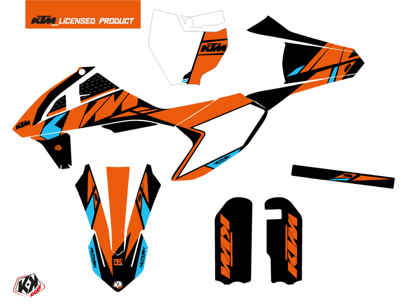 Kit décoration motocross Reflex KTM 50 SX orange KUTVEK - vue 2
