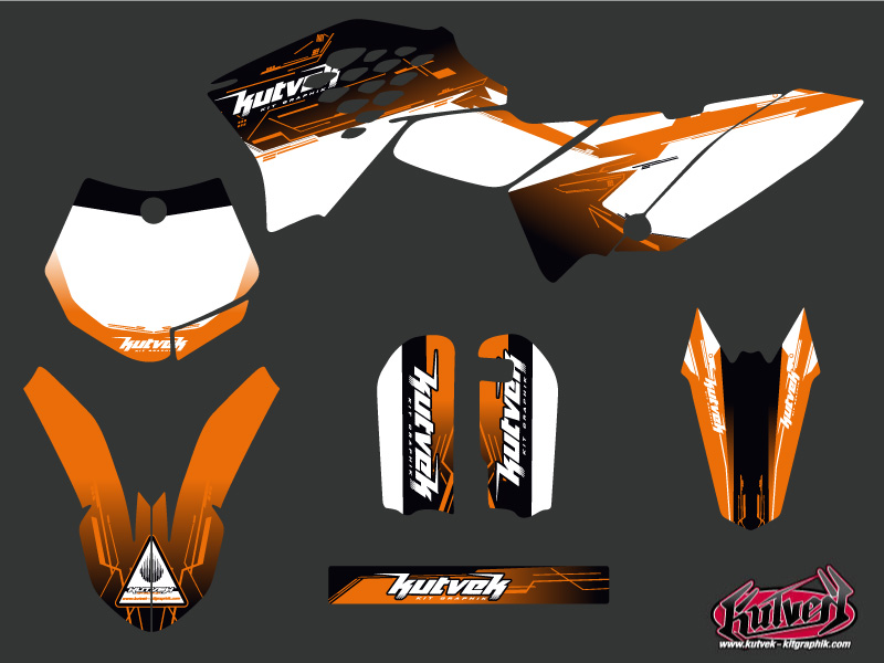 Kit de décoration moto-cross Slider KTM 65 SX noir KUTVEK - vue 2