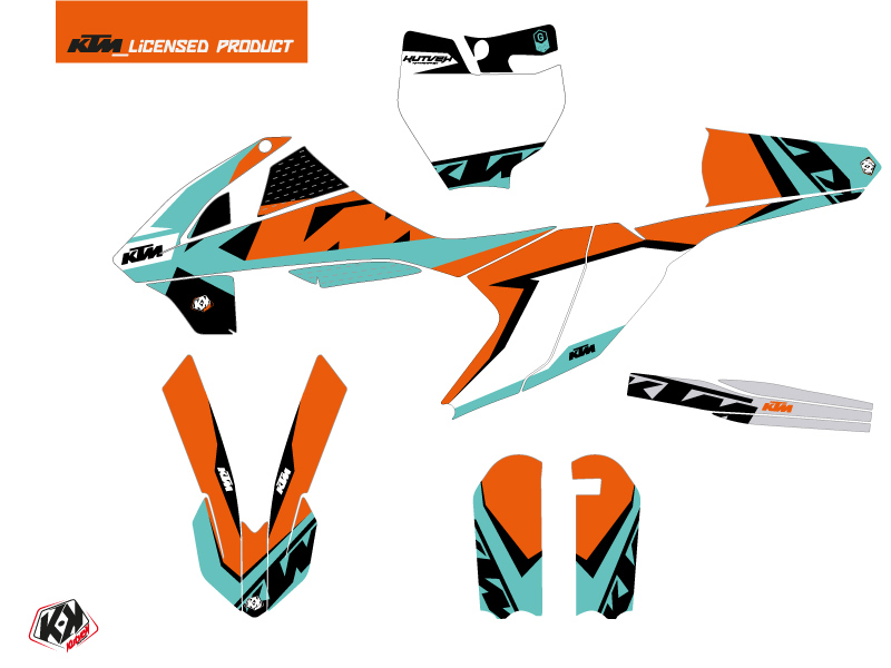 Kit Décoration Moto Cross Gravity KTM 65 SX Vert KUTVEK - vue 2