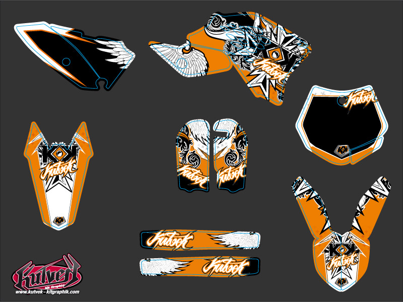 Kit de décoration Moto Cross Demon KTM 65 SX KUTVEK - vue 2