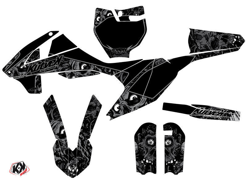 Kit Déco Moto Cross Zombies Dark KTM 65 SX Noir KUTVEK - vue 2