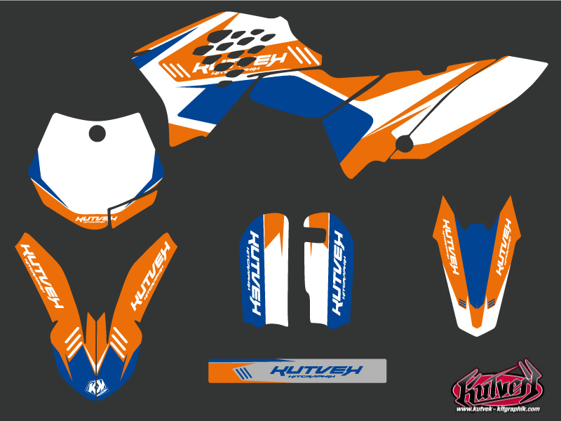Kit de décoration moto cross Chrono KTM 65 SX bleu KUTVEK - vue 2