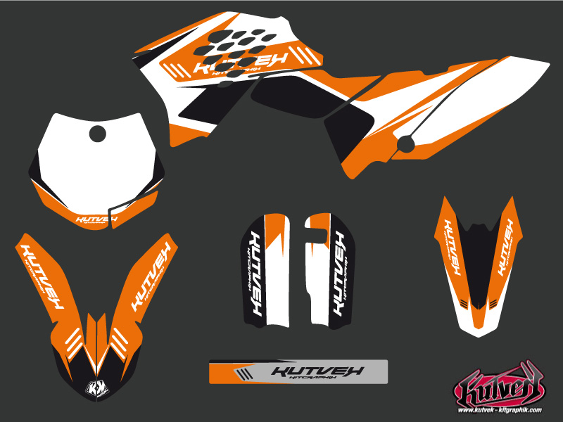 Kit Déco Moto Cross Chrono KTM 65 SX Noir KUTVEK - vue 2
