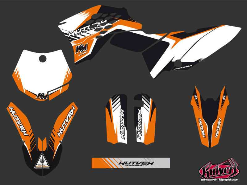 Kit décoration moto cross Pulsar KTM 65 SX noir KUTVEK - vue 2