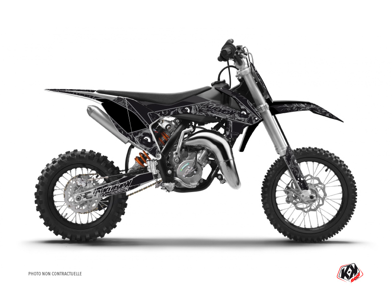 Kit Déco Moto Cross Zombies Dark KTM 65 SX Noir KUTVEK