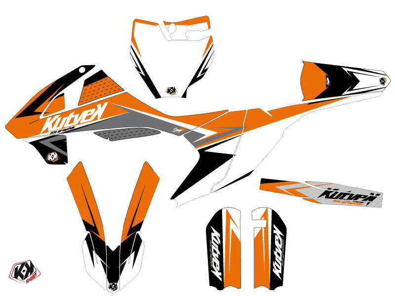 Kit Décoration Moto Cross Stage KTM 65 SX Orange KUTVEK - vue 2
