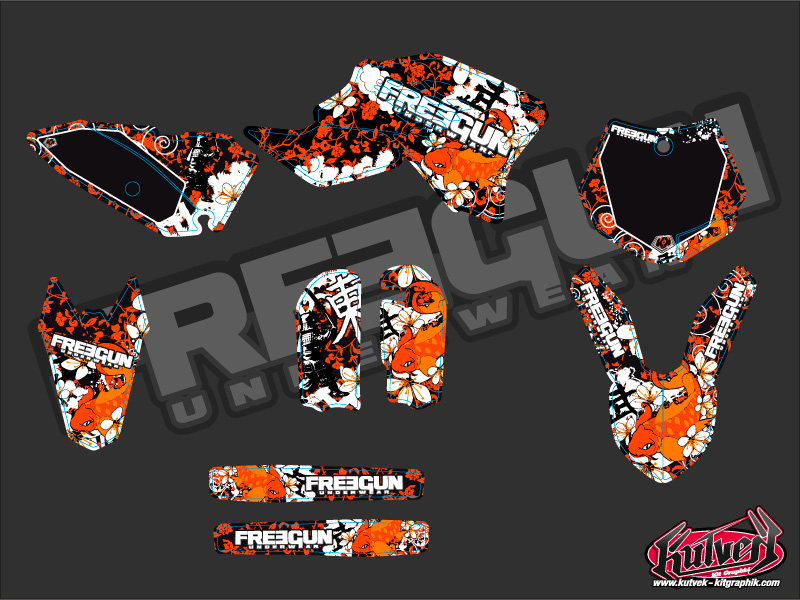 Kit Décoration Moto Cross Freegun KTM 65 SX - vue 2