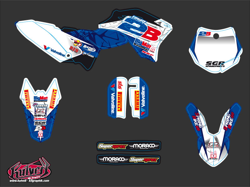 Kit Déco Moto-Cross Réplica Team 2B KTM 65 SX 2013 - vue 2
