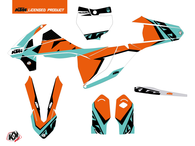 Kit Décoration Moto Cross Gravity KUTVEK KTM 85 SX Vert - vue 2