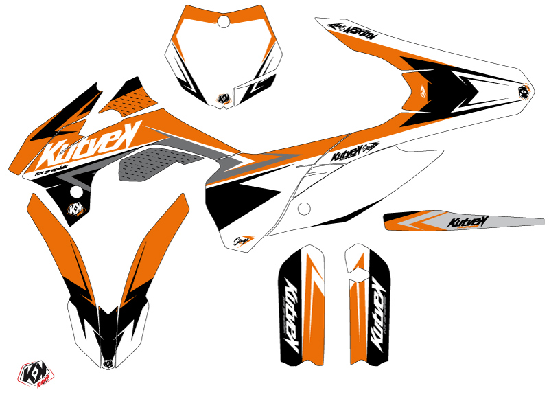 Kit déco moto cross Stage KTM 85 SX Orange KUTVEK - vue 2