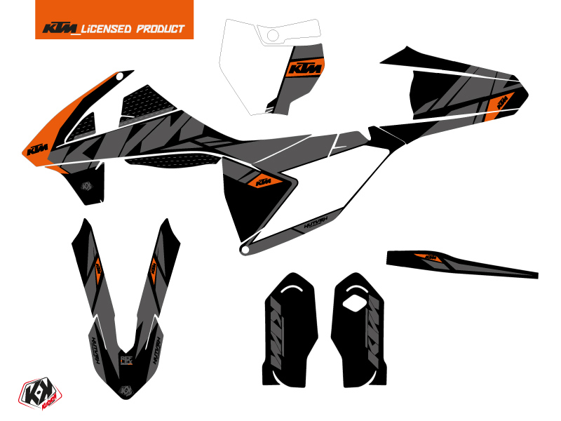 Kit Déco Moto Cross Reflex KTM 85 SX Noir KUTVEK - vue 2
