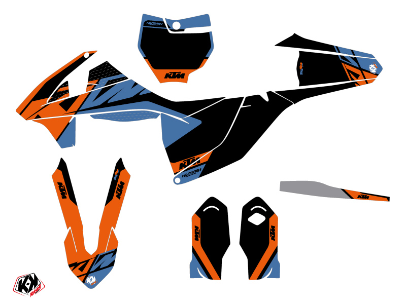 Kit déco moto cross Skyline KTM 85 SX bleu KUTVEK - vue 2