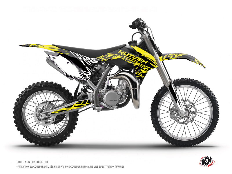 Kit de décoration Kutvek Eraser Fluo KTM 85 SX Jaune