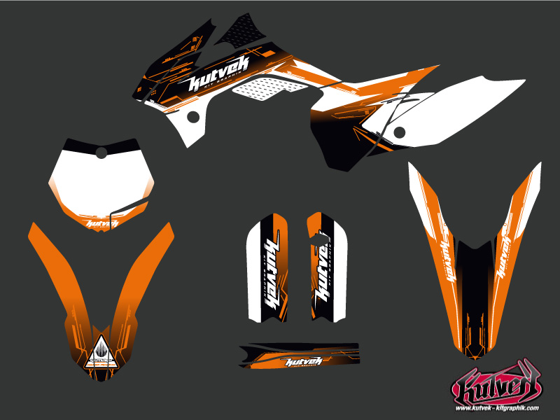 Kit décoration moto cross Slider KTM 85 SX noir KUTVEK - vue 2