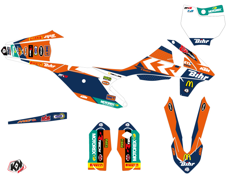 Kit Décoration Moto Cross Replica Pichon KUTVEK KTM 85 SX - vue 2