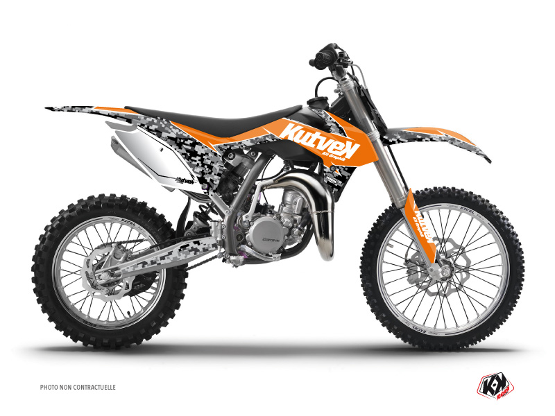 Kit Déco Moto Cross Predator KTM 85 SX Orange KUTVEK