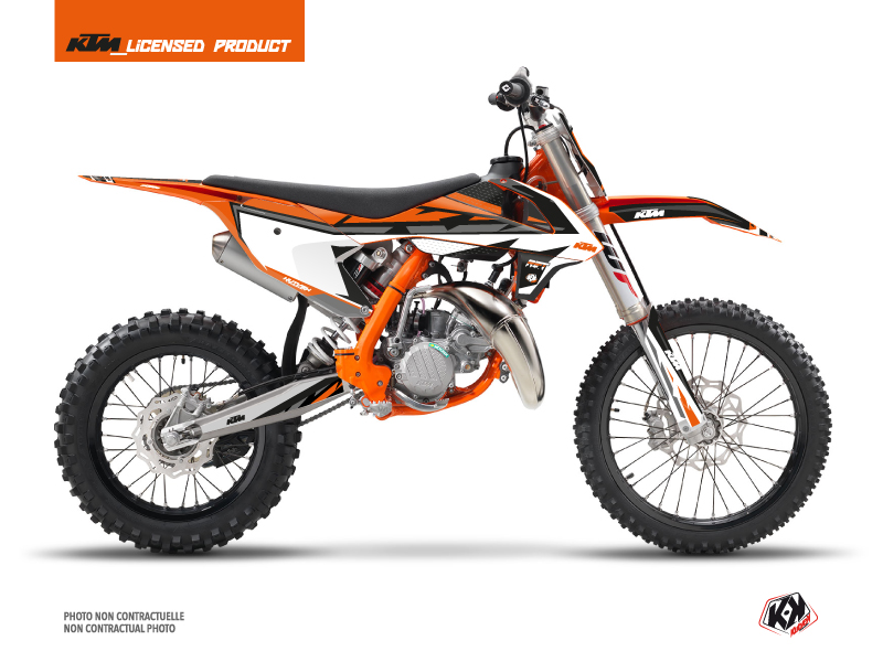 Kit décoration moto cross Rift KUTVEK KTM 85 SX noir orange