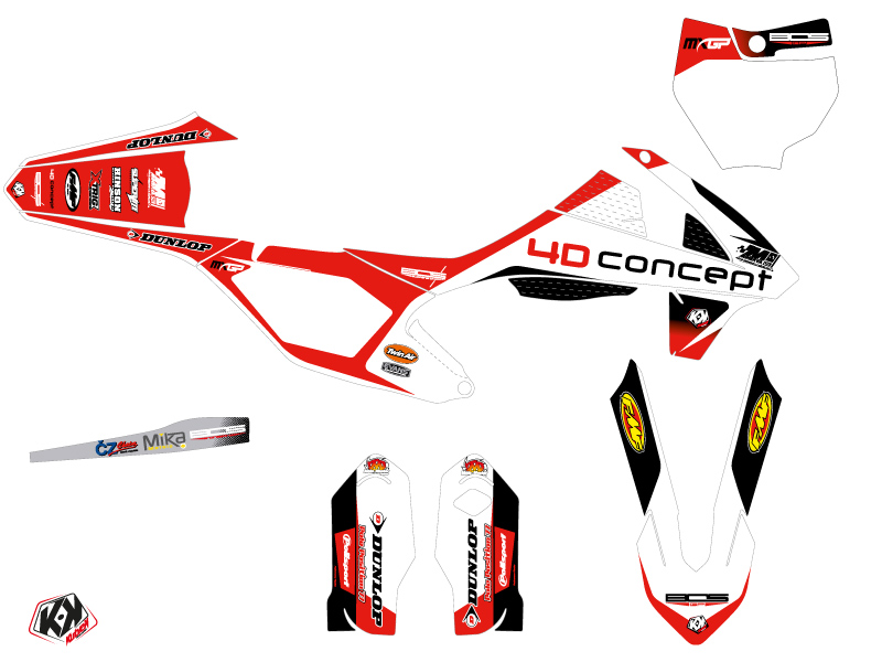 Kit décoration moto cross replica BOS KTM 85 SX - vue 2