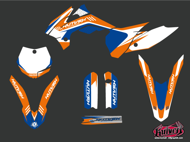 Kit de décoration moto cross Chrono KTM 85 SX KUTVEK - vue 2