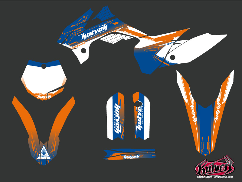 Kit Décoration Moto Cross Slider KTM 85 SX Bleu KUTVEK - vue 2