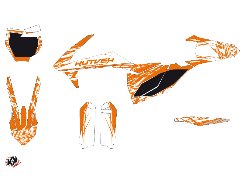 Kit Déco Moto Cross Eraser KTM 125 SX Orange KUTVEK - vue 2