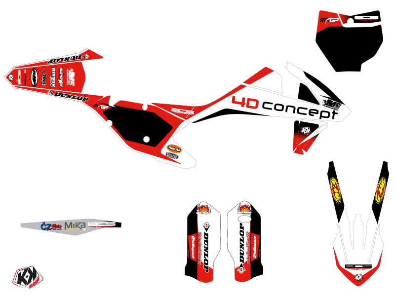 Kit Décoration Moto Cross Replica BOS KTM 125 SX KUTVEK - vue 2