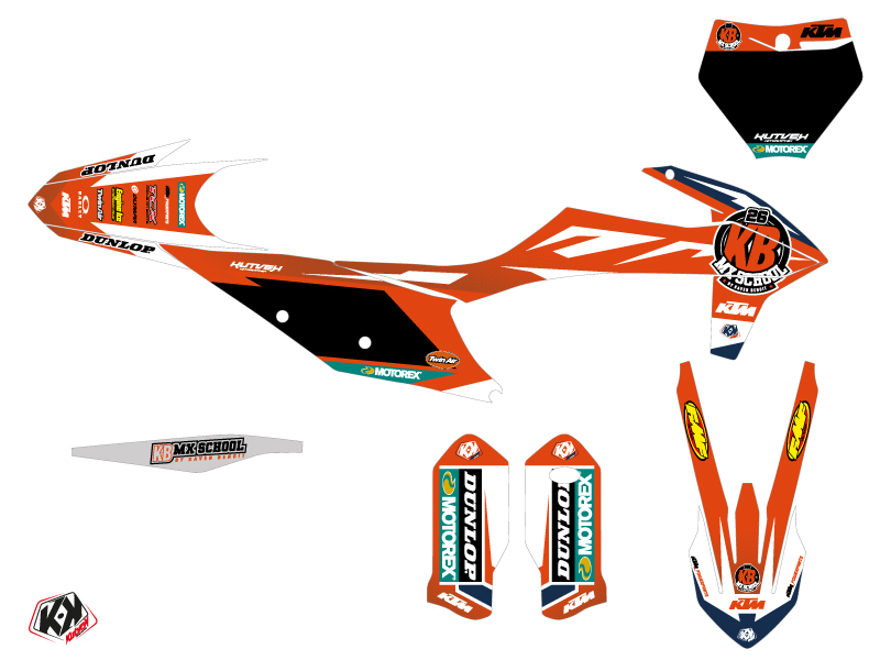 Kit Décoration Moto Cross Replica KB26 2020 KTM 125 SX KUTVEK - vue 2