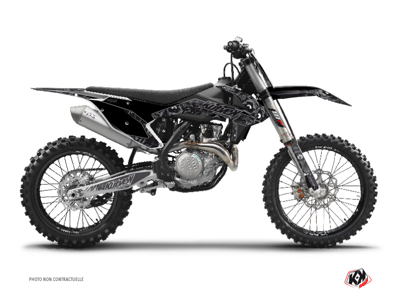 Kit déco moto cross Zombies Dark KTM 125 SX noir KUTVEK