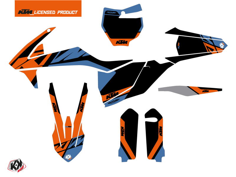 Kit Décoration Moto Cross Skyline KTM 150 SX Bleu KUTVEK - vue 2