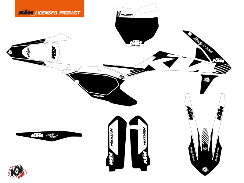 Kit Déco Moto Cross Rétro KUTVEK KTM 150 SX Noir - vue 2