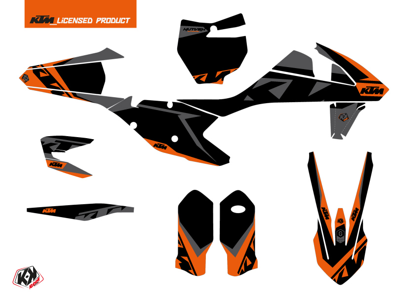 Kit Décoration Moto Cross Gravity KTM 150 SX Orange KUTVEK - vue 2