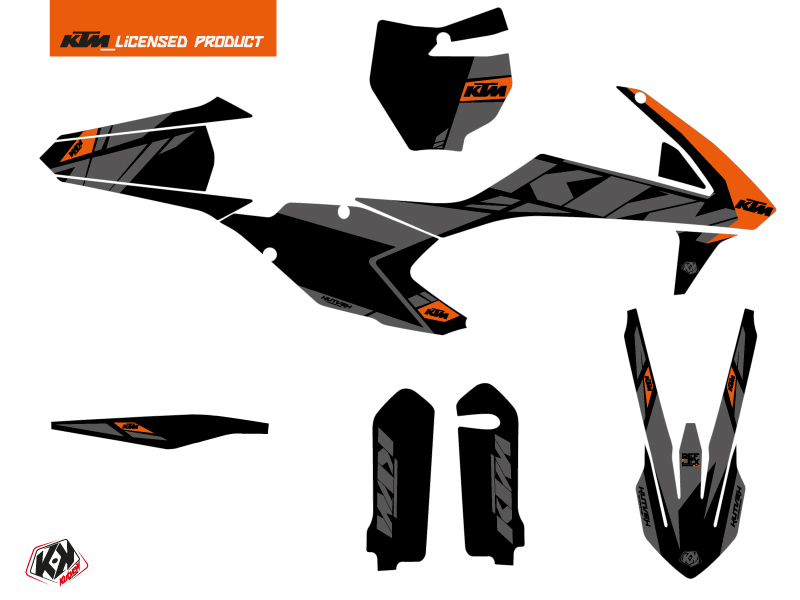 Kit Décor Moto Cross Réflex KTM 150 SX Noir KUTVEK - vue 2