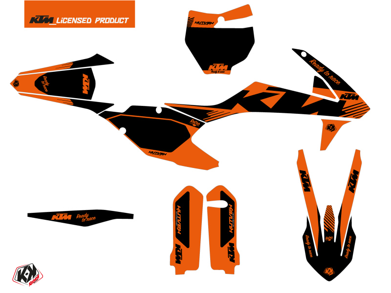 Kit Décoration Moto Cross Rétro KTM 150 SX Orange KUTVEK - vue 2
