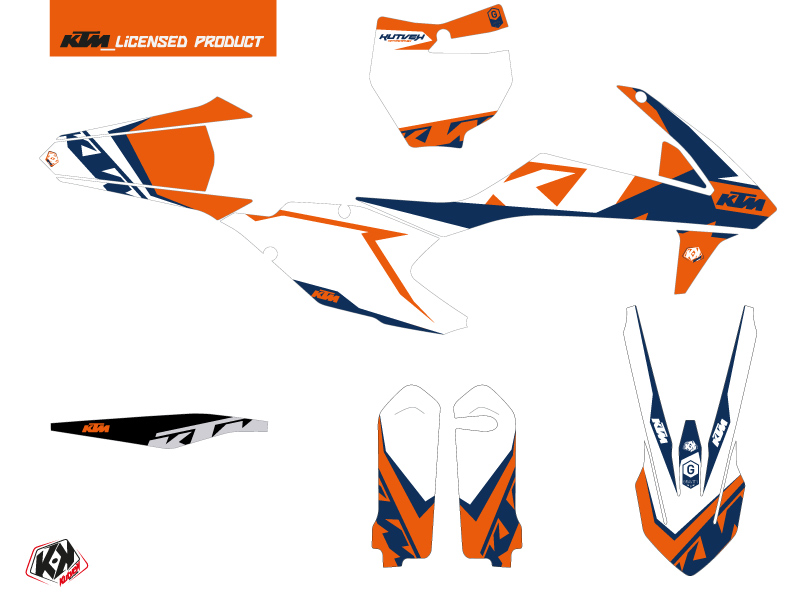Kit décoration moto cross Gravity KTM 250 SX bleu KUTVEK - vue 2