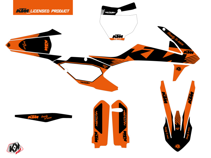 Kit Décoration Moto-Cross Rétro KTM 250 SX Orange KUTVEK - vue 2