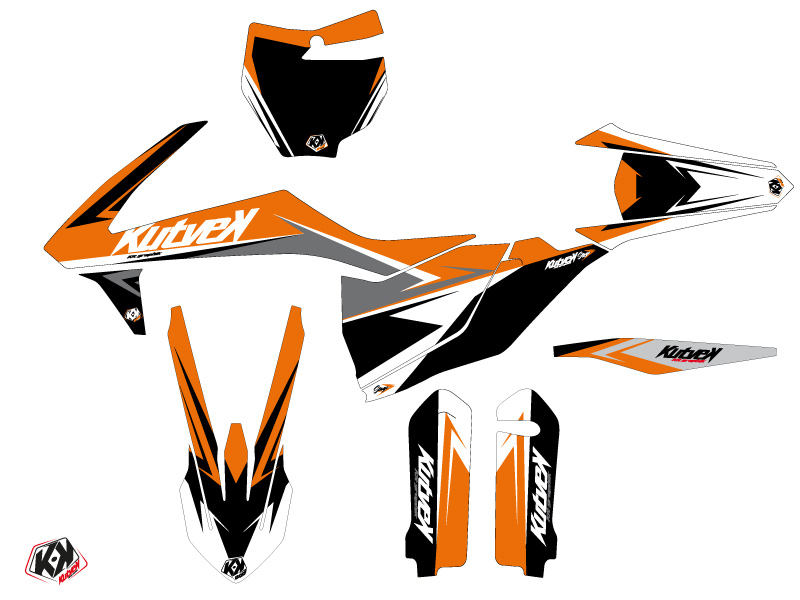 Kit Décoration Moto Cross Stage KTM 250 SXF Orange KUTVEK - vue 2