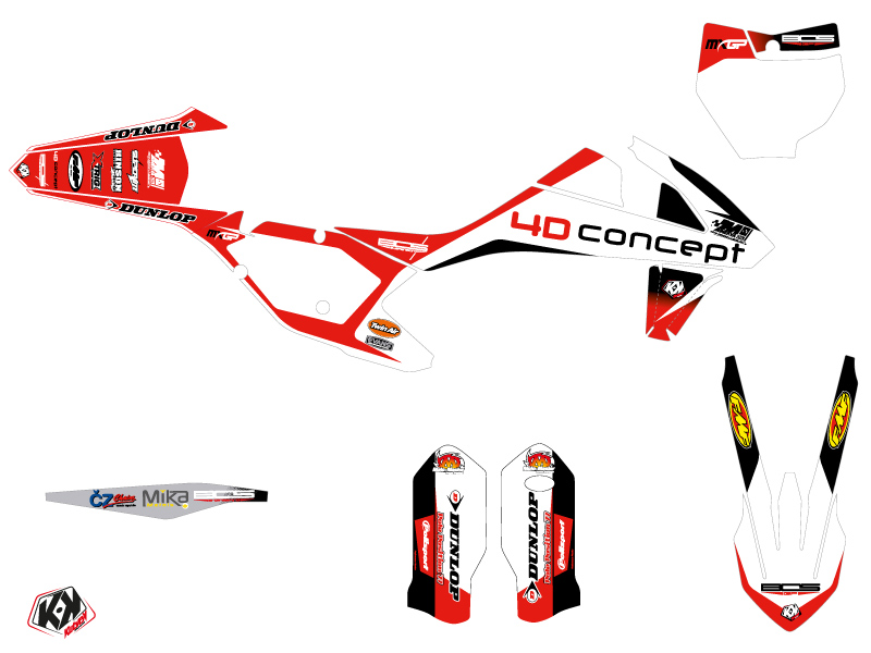 Kit Déco Moto Cross Replica BOS KTM 450 SXF KUTVEK - vue 2