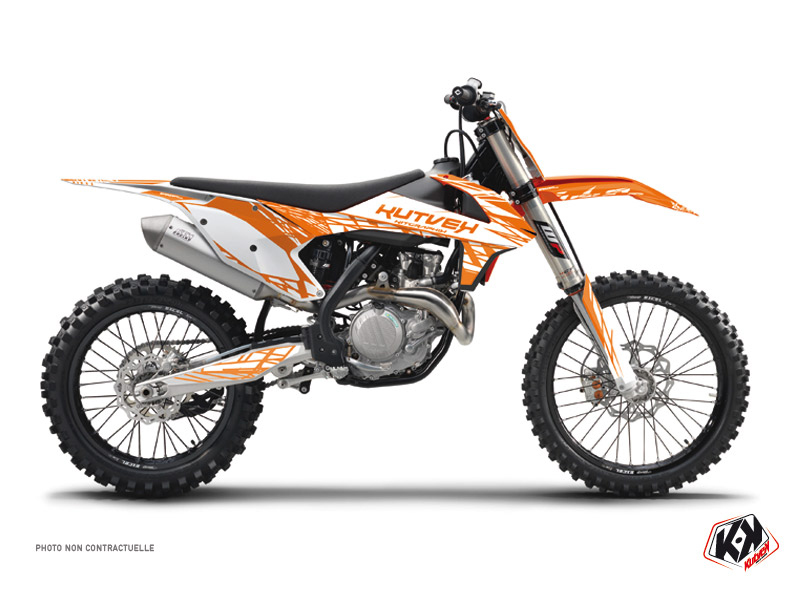 Kit Décoration Moto Cross Eraser KTM 450 SXF Orange KUTVEK